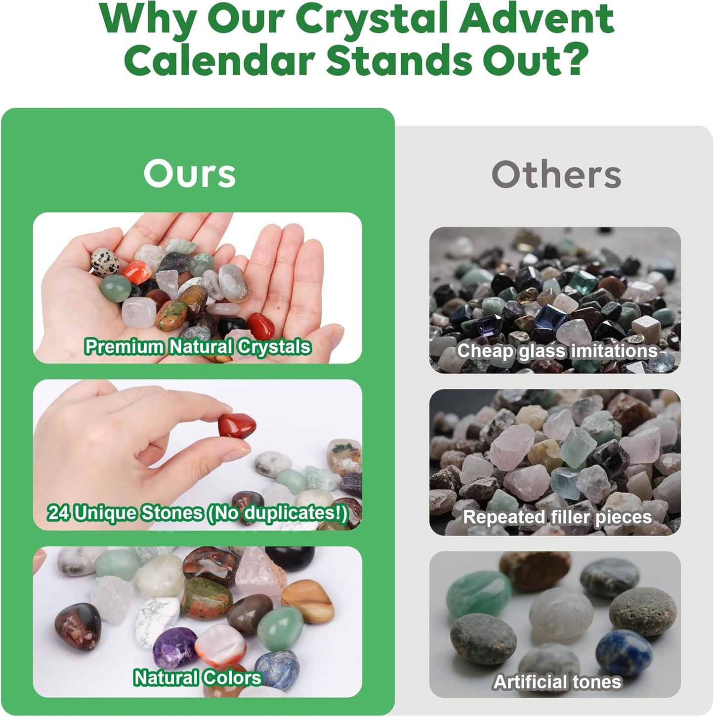24 Crystals & Healing Stones Advent Calendar