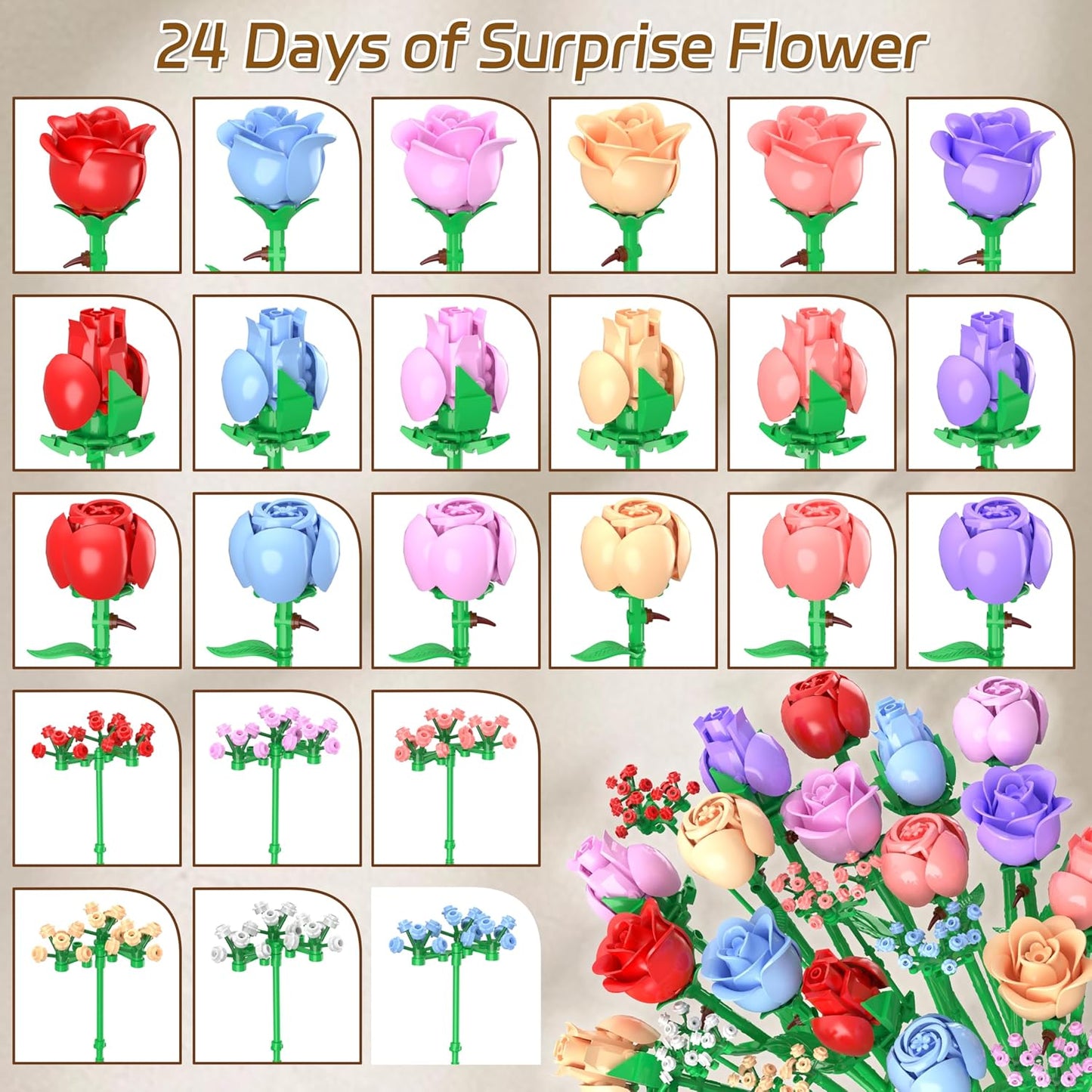 Flower Bouquet Advent Calendar